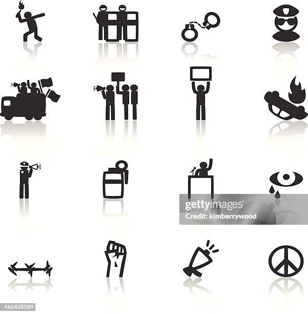 protest - placard icon stock illustrations