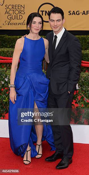 Julianna Margulies and Keith Lieberthal attend the 21st Annual Screen Actors Guild Awards at The Shrine Auditorium on January 25, 2015 in Los...