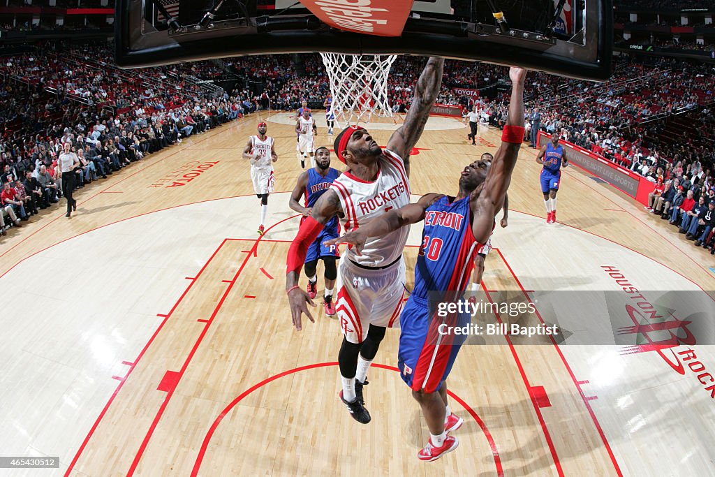 Detroit Pistons v Houston Rockets