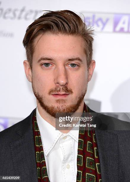 Arthur Darvill attends the South Bank Sky Arts awards at the Dorchester Hotel on January 27, 2014 in London, England.