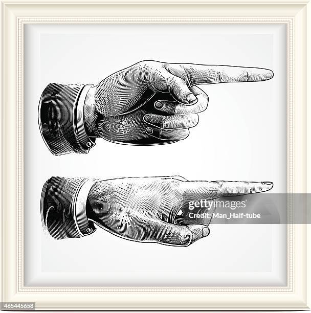 hand mit zeigt finger - mit dem finger zeigen stock-grafiken, -clipart, -cartoons und -symbole