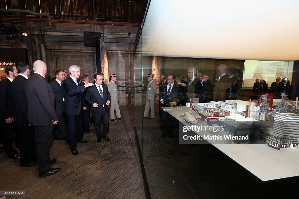 French President Francois Hollande On A One Day Visit In Luxemburg