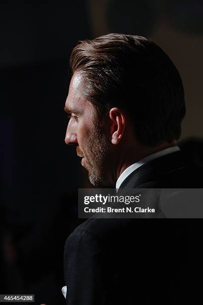 New York Rangers goaltender Henrik Lundqvist attends An Evening "Behind The Mask" With The Henrik Lundqvist Foundation at Helen Mills Theater on...