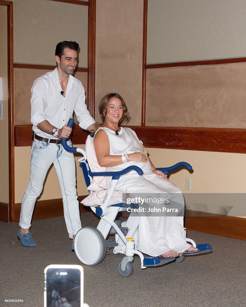 Adamari Lopez And Tony Costa Hold Press Conference At Hospital