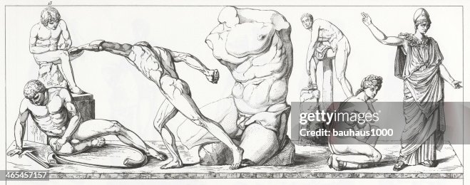 Classical Sculpture Engraving Classical Sculpture Engraving