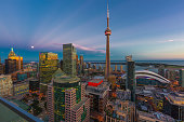 CN Tower, Toronto Cityscape on Lake Ontario