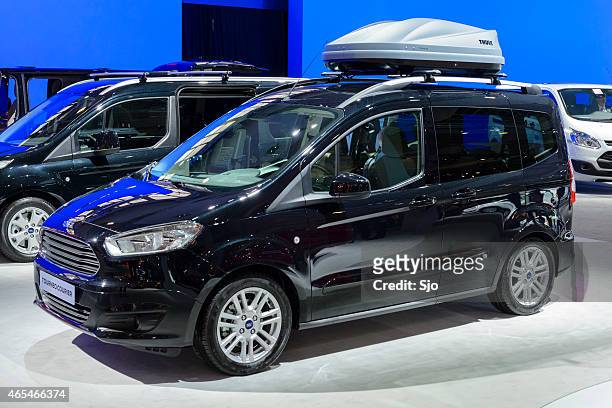 ford tourneo courier mpv - qaanaaq stock pictures, royalty-free photos & images