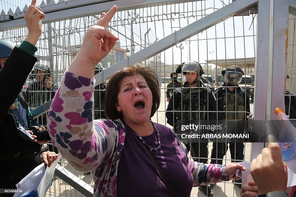 PALESTINIAN-ISRAEL-WOMEN DAY-CLASHES