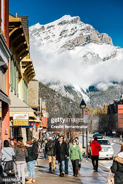 banff national park canada - banff ski stock pictures, royalty-free photos & images