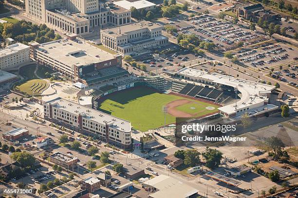 parkview field and tin caps ballpark - fort wayne stock pictures, royalty-free photos & images