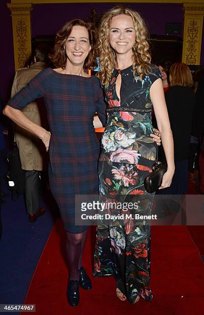 Haydn Gwynne and Anna-Louise Plowman attend a special screening of "Private Lives" at Cineworld Haymarket on January 27, 2014 in London, England.