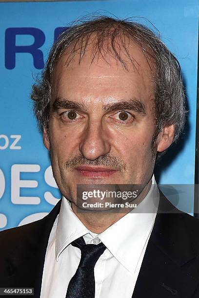 Michel Vuillermoz attends the premiere of"les grandes ondes" at UGC Cine Cite des Halles on January 27, 2014 in Paris, France.