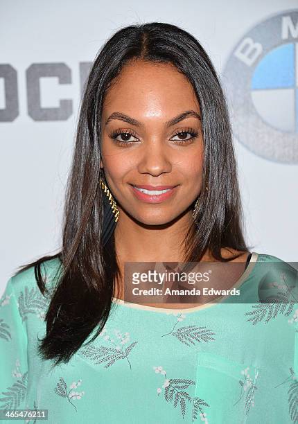 Actress Lyndie Greenwood arrives at the Republic Records Post GRAMMY Party at 1 OAK on January 26, 2014 in West Hollywood, California.