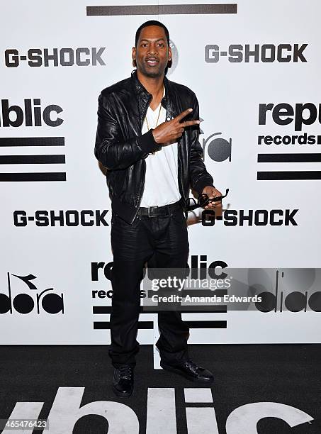 Actor and comedian Tony Rock arrives at the Republic Records Post GRAMMY Party at 1 OAK on January 26, 2014 in West Hollywood, California.