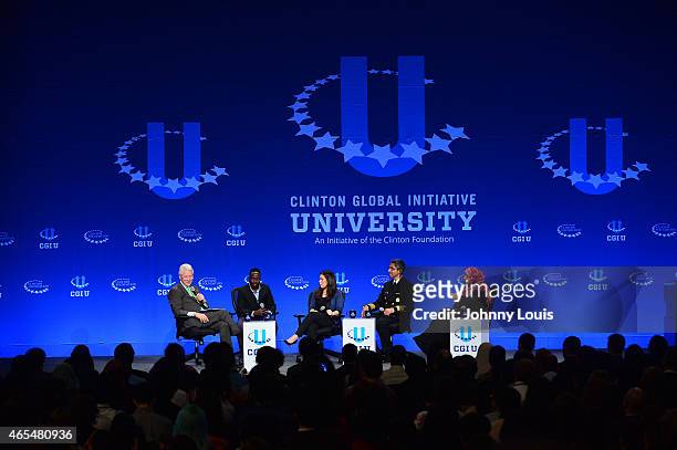 Former U.S. President Bill Clinton, Yale Student Paul Lorem, Actress America Ferrera, United States Surgeon General Vivek Murthy and Nobel Peace...