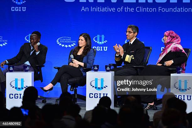 Yale Student Paul Lorem, Actress America Ferrera, United States Surgeon General Vivek Murthy and Nobel Peace Prize Winner Laureate Tawakkol Karman...