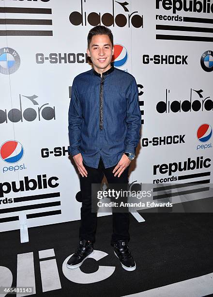 Recording artist Ryan Stylez arrives at the Republic Records Post GRAMMY Party at 1 OAK on January 26, 2014 in West Hollywood, California.