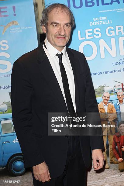 Michel Vuillermoz attends the premiere of 'Les Grandes Ondes' at UGC Cine Cite des Halles on January 27, 2014 in Paris, France.