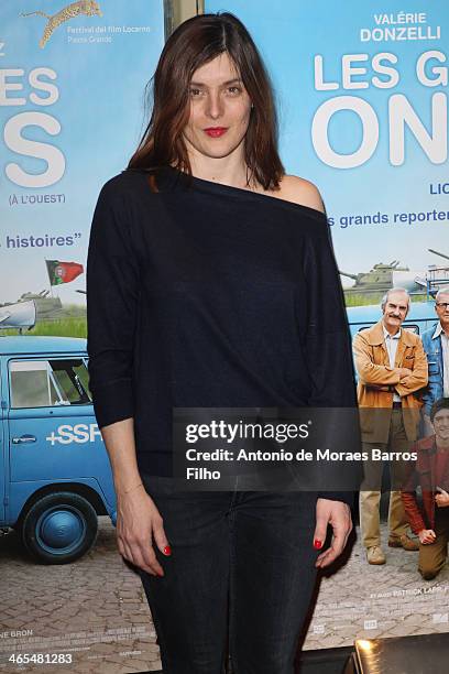 Valerie Donzelli attends the premiere of 'Les Grandes Ondes' at UGC Cine Cite des Halles on January 27, 2014 in Paris, France.