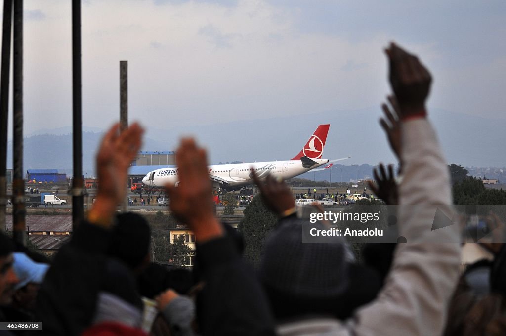 Turkish plane skids off runway amid fatal Nepal weather