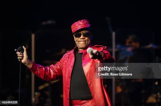 Bobby Womack performs on stage during Celtic Connections Festival at Glasgow Royal Concert Hall on January 27, 2014 in Glasgow, United Kingdom.