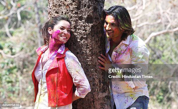 Bollywood actors Sushant Singh Rajput and Ankita Lokhande exclusive photo shoot for Holi special during an interview share their Holi plans and...