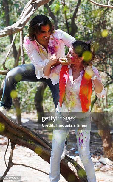 Bollywood actors Sushant Singh Rajput and Ankita Lokhande exclusive photo shoot for Holi special during an interview share their Holi plans and...