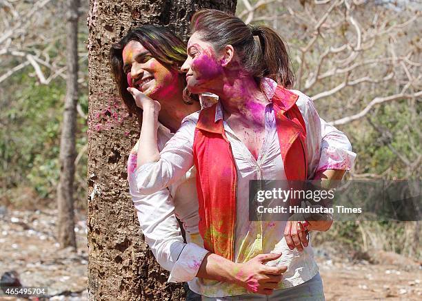 Bollywood actors Sushant Singh Rajput and Ankita Lokhande exclusive photo shoot for Holi special during an interview share their Holi plans and...