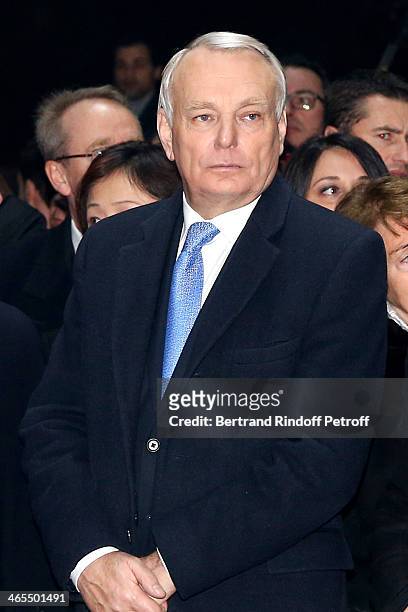 French Prime Minister Jean-Marc Ayrault watches the Bartabas show whyle the 'Nuit De La Chine' - Opening Night at Grand Palais on January 27, 2014 in...