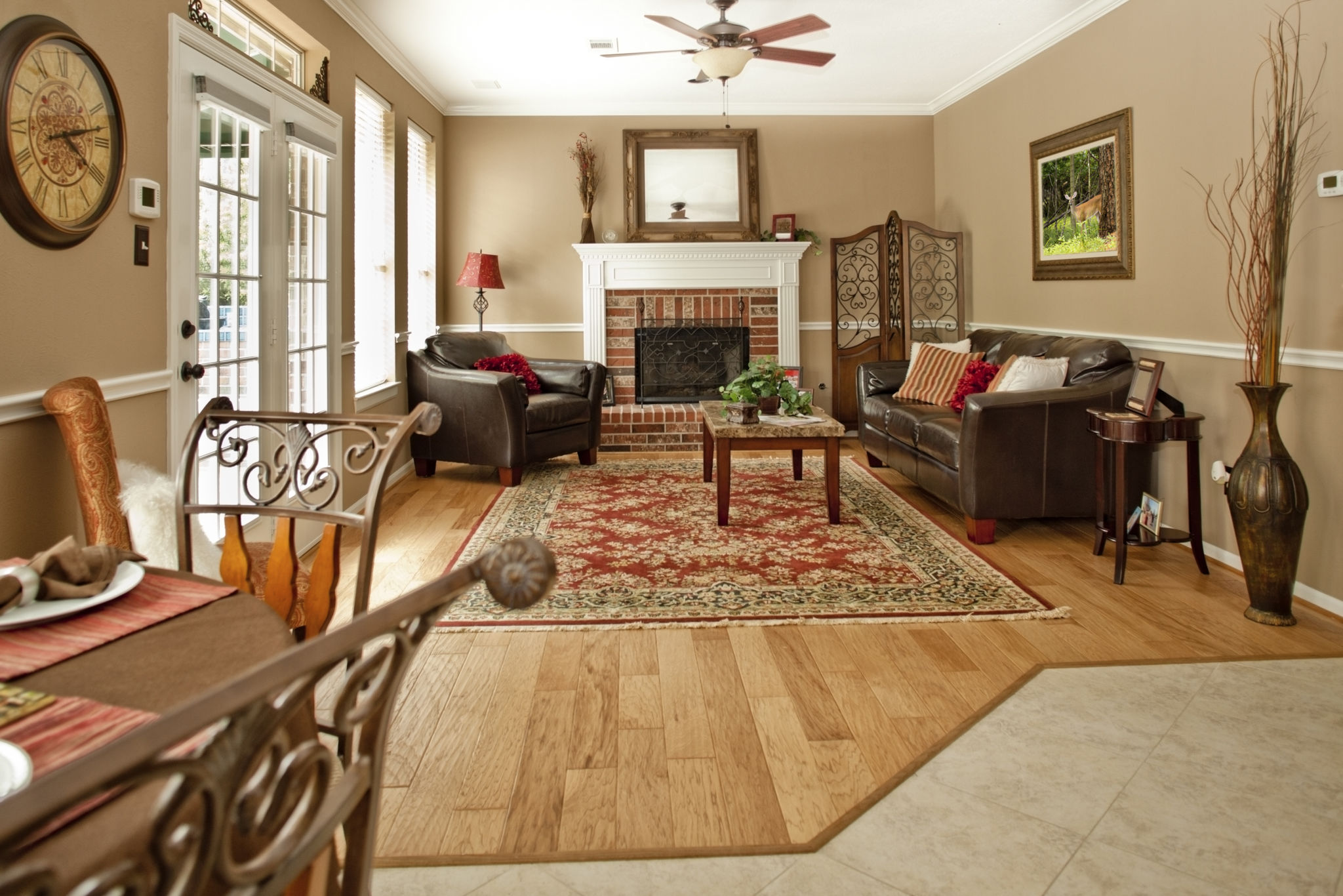 earth tone living room