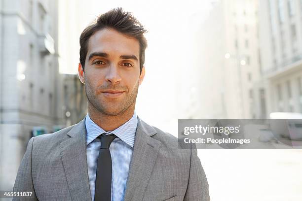 Closeup profile of blindfolded man in suit Vector Image