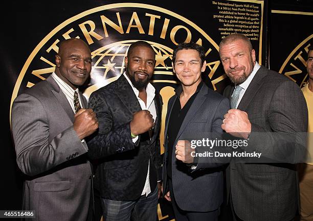 Hall of Fame Inductees Ms. Olympia Lenda Murray, Boxer Evander Holyfield, Actor Michael Jai White, Don 'The Dragon' Wilson, Arnold Sports Festival -...