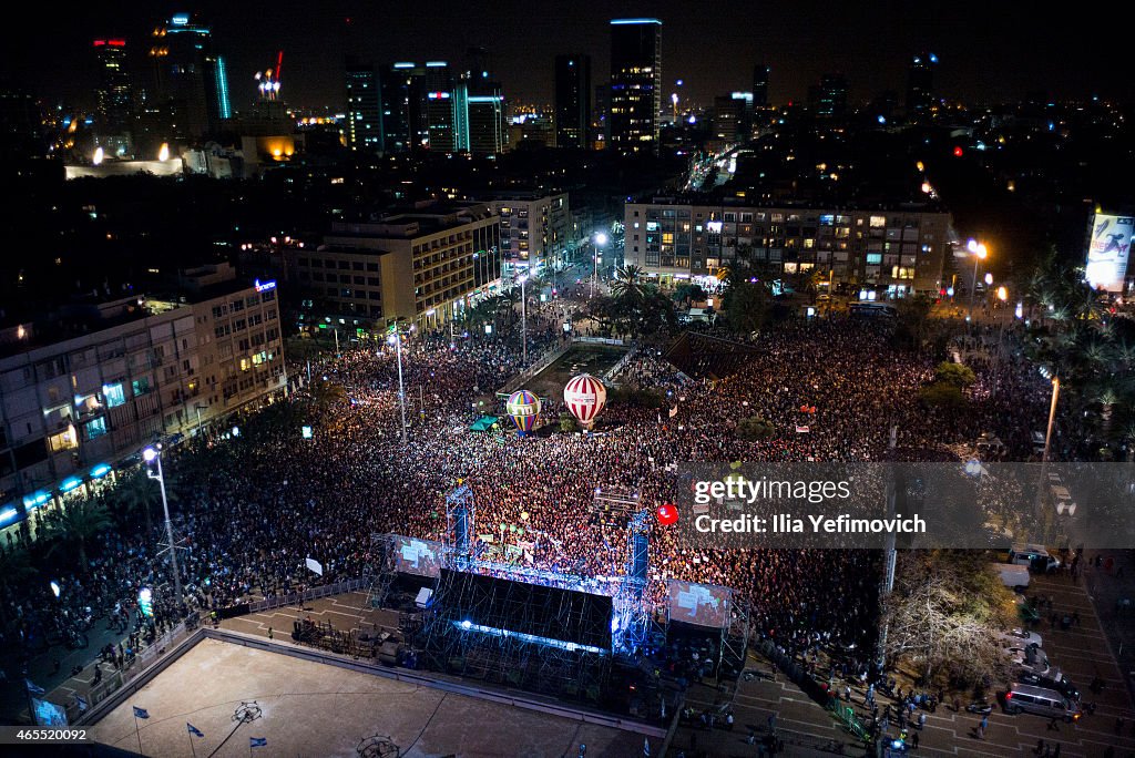 Opposition Rally In Israel