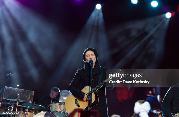 Musician John Rzeznik of Goo Goo Dolls performs at Liberty State Park on January 27, 2014 in Jersey City, New Jersey.