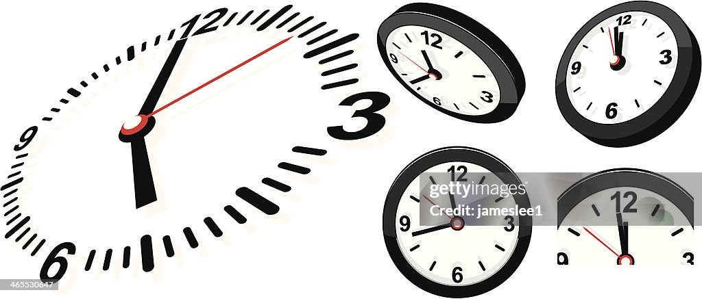 All Set Clock Clock Set High-Res Vector Graphic - Getty Images