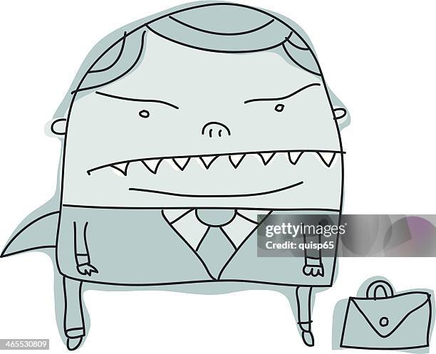 business shark - shark tooth vector stock illustrations
