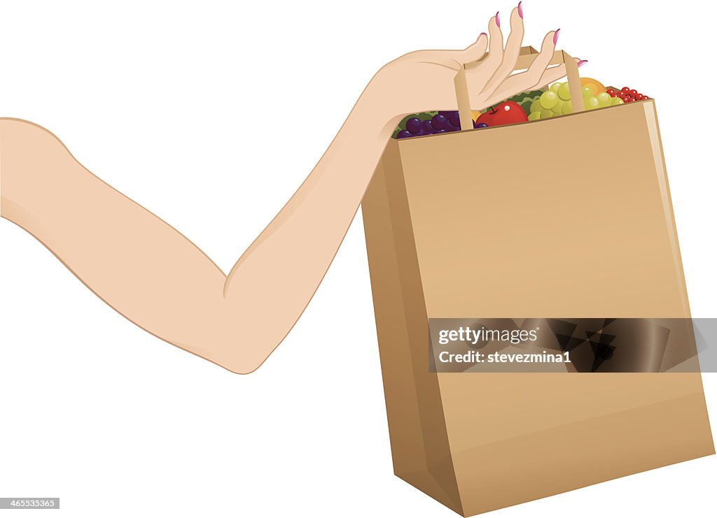 Bag Full of Groceries