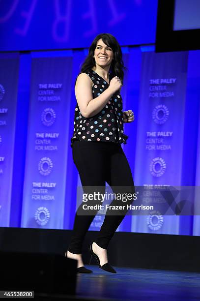 Actress Abbi Jacobson on stage at The Paley Center For Media's 32nd Annual PALEYFEST LA - A Salute To Comedy Central at Dolby Theatre on March 7,...