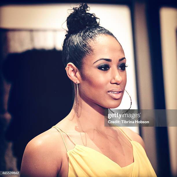 Margot Bingham attends the W Hotels 'Turn It Up For Change' ball to benefit HRC at W Hollywood on February 5, 2015 in Hollywood, California.