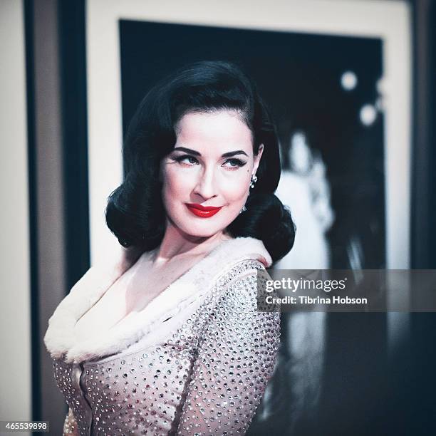 Dita Von Teese attends the W Hotel 'Turns it up for Change' ball to benefit HRC at W Hollywood on February 5, 2015 in Hollywood, California.