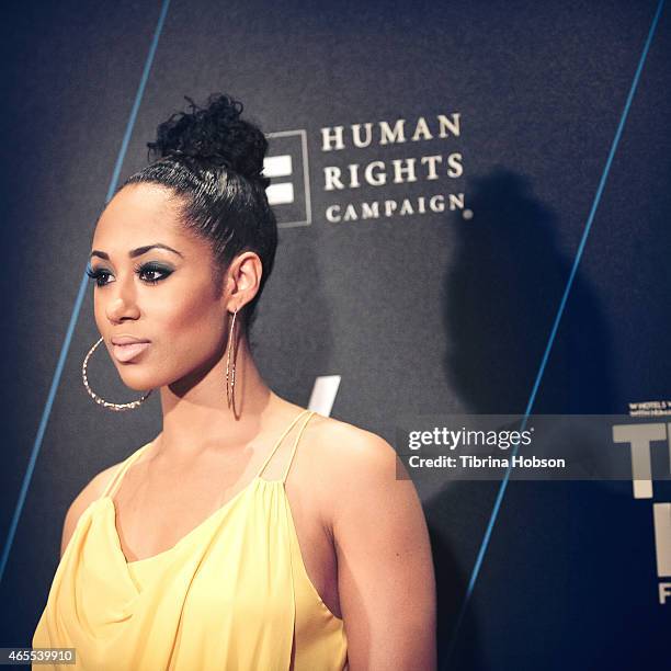 Margot Bingham attends the W Hotels 'Turn It Up For Change' ball to benefit HRC at W Hollywood on February 5, 2015 in Hollywood, California.