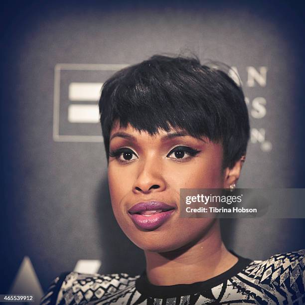 Jennifer Hudson attends the W Hotels 'Turn It Up For Change' ball to benefit HRC at W Hollywood on February 5, 2015 in Hollywood, California.