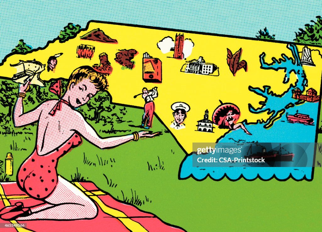 Beach scene