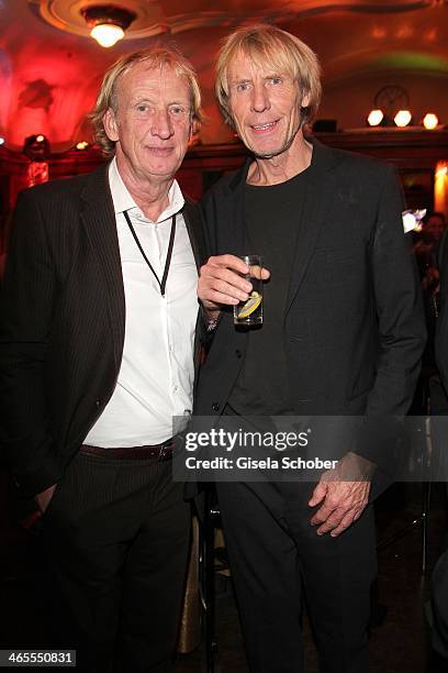 Carlo Thraenhardt and brother Bernd Thraenhardt attend the Lambertz Monday Night at Alter Wartesaal on January 27, 2014 in Cologne, Germany.