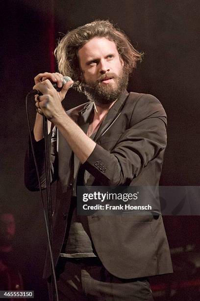 Father John Misty performs live during a concert at the Heimathafen Neukoelln on March 7, 2015 in Berlin, Germany.