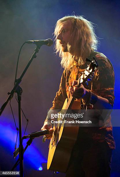 Kieran Leonard performs live in support of Father John Misty during a concert at the Heimathafen Neukoelln on March 7, 2015 in Berlin, Germany.