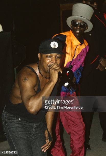 Chuck D and Flavor Flav of Public Enemy perform at the Catalyst on November 8, 1992 in Santa Cruz California.