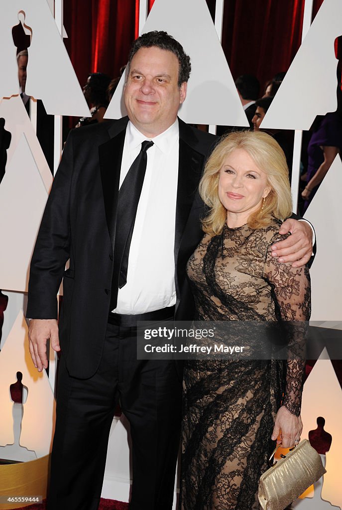Actor Jeff Garlin and casting director Marla Garlin arrive at the