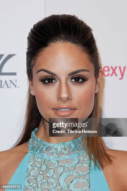 Pia Toscano attends OK! Magazine's Pre-Oscar event at The Argyle on February 19, 2015 in Hollywood, California.