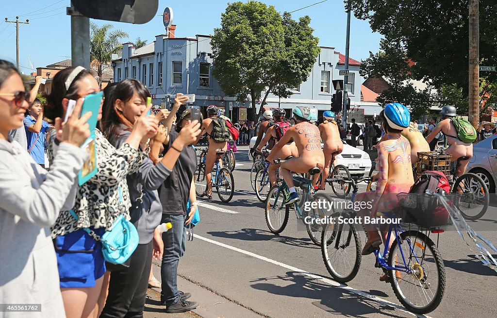 World Naked Bike Ride in Melbourne